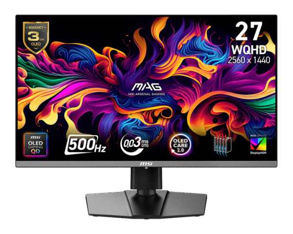 微星 MAG 272QP QD-OLED X50 显示器 黑色