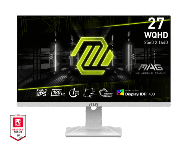 微星 MAG 274QRFW 显示器 白色