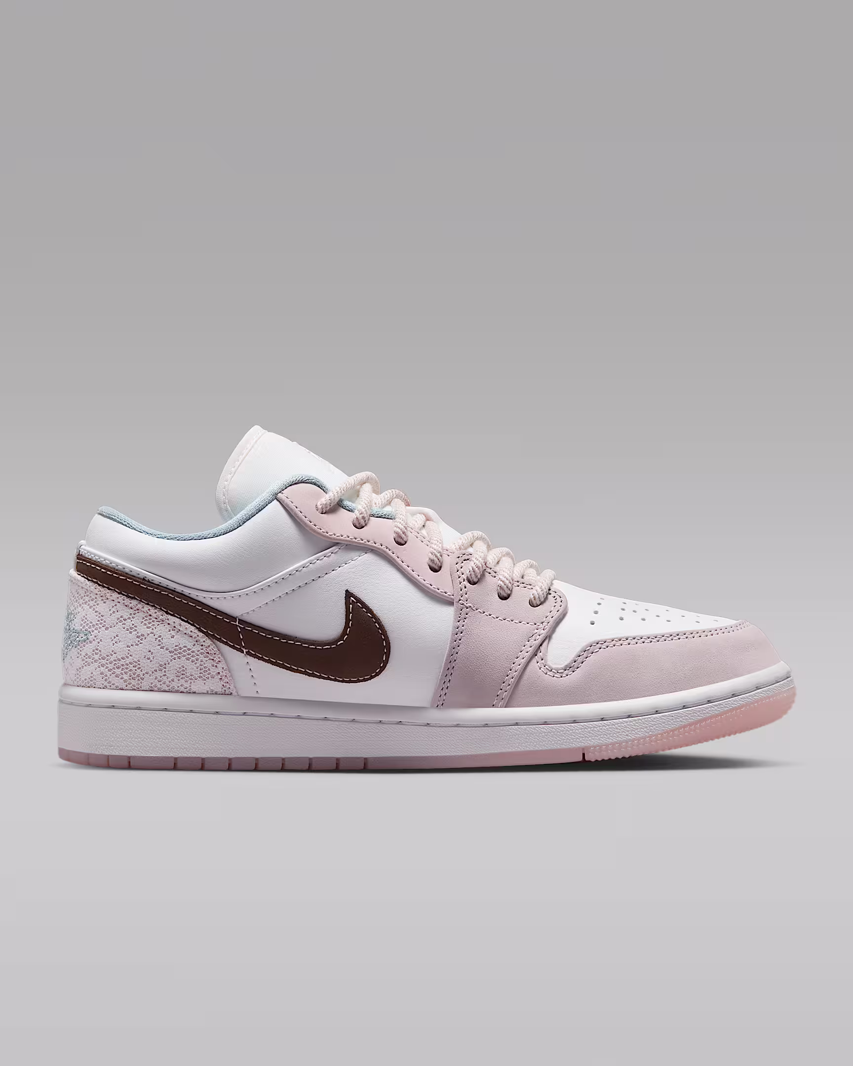 Air Jordan 1 Low （woman White/White/Soft Pink/Mineral Ash）
