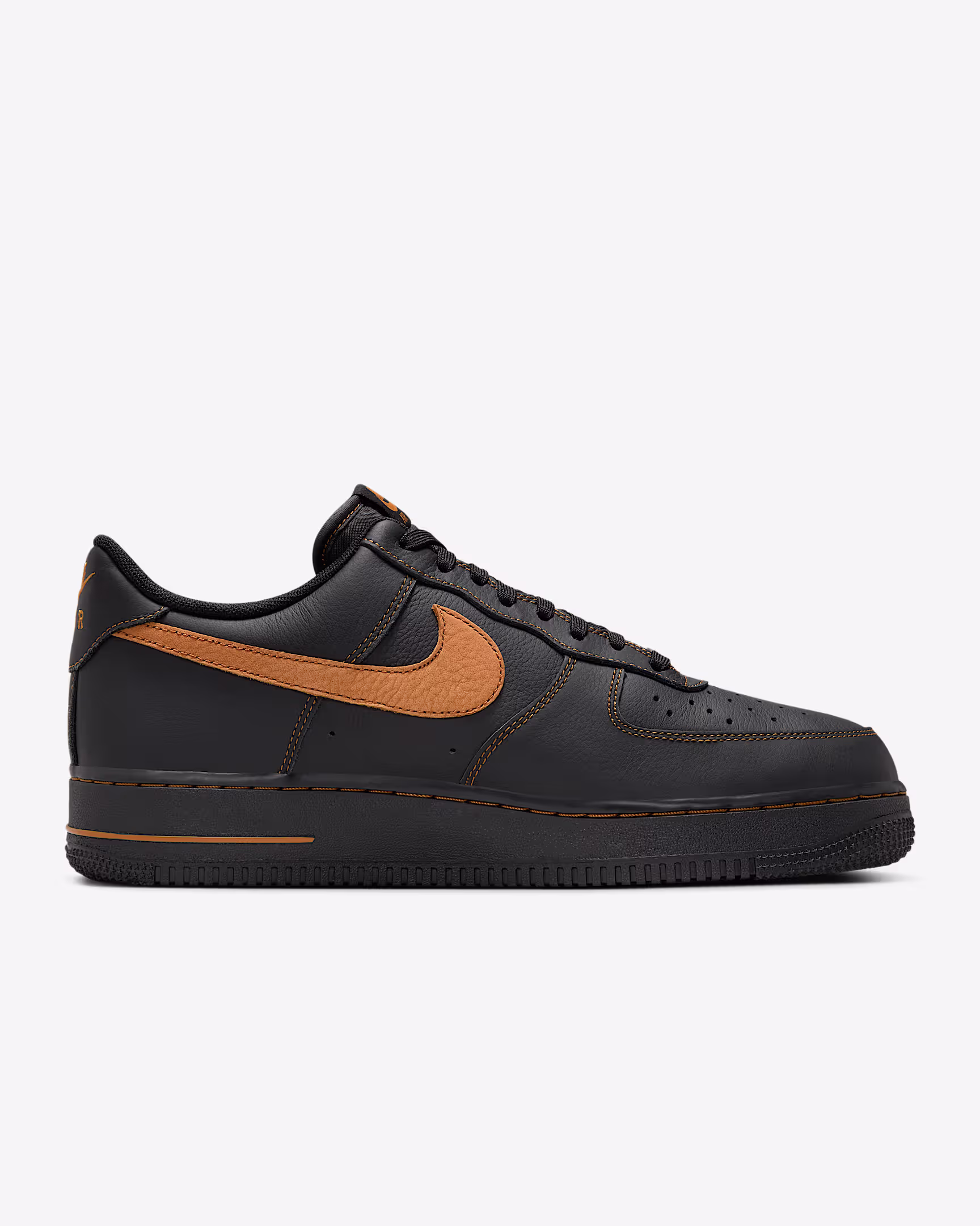 Nike Air Force 1 '07 LV8 （man Black/Desert Yellow Brown）