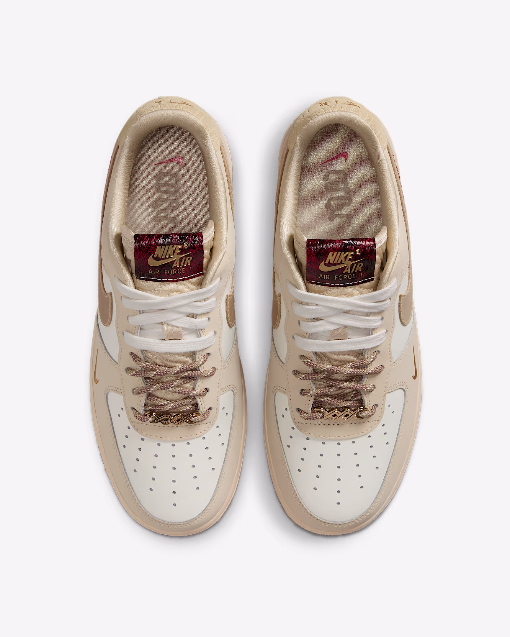 Nike Air Force 1 ’07 LX （woman Sail white/light khaki/apricot brown/team gold）