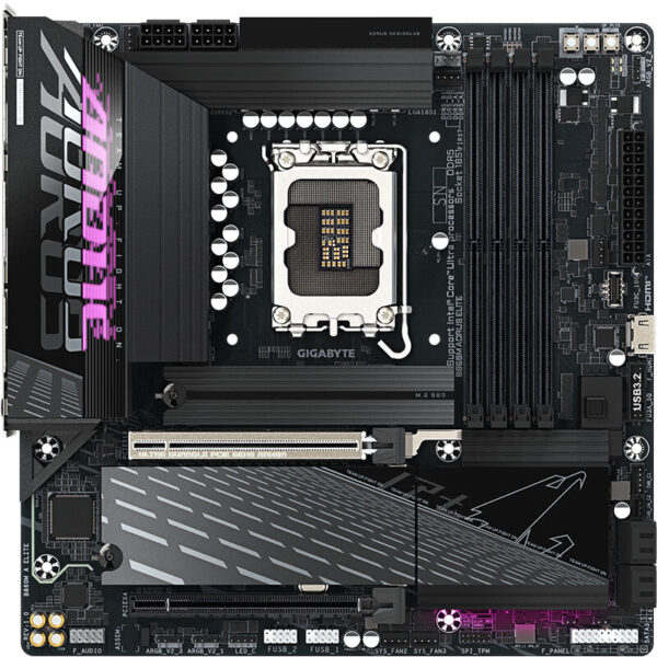 技嘉 B860M AORUS ELITE 主板 黑色