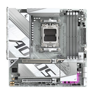 技嘉 B850M AORUS ELITE WIFI6E ICE 主板 白色