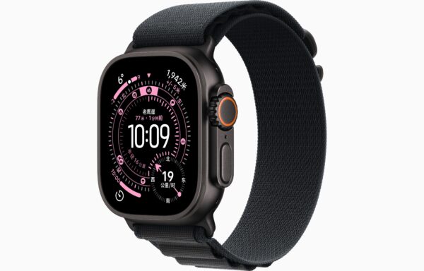 Apple Watch Ultra 3(GPS+蜂窝网络):49毫米黑色钛金属表光：  黑色高山回环式表带-S