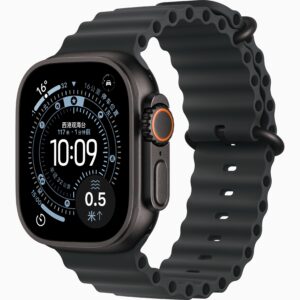 Apple Watch Ultra3(GPS+蜂窝网络): 49毫米黑色钛金属表光； 黑色海洋表带