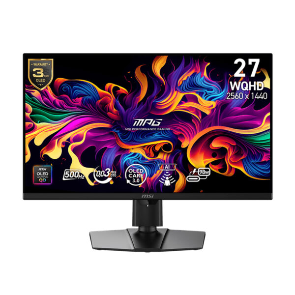 微星 MPG 271QR QD-OLED X50 显示器 黑色