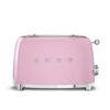 2 slices of toast machine SMEG TSF01 pink