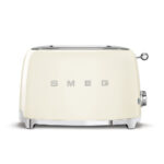 2 slices of toast machine SMEG TSF01 cream