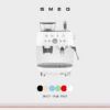 Stand-alone coffee machine (with bean grinding function) SMEG EGF03 white